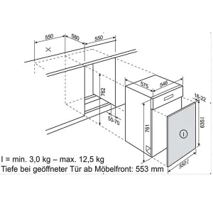 Schulthess Panneau Décor Marron – Panneau Frontale Pour Lave-vaisselle Encastrables 6