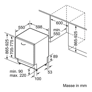 Siemens SX63HX36TH – Lave-vaisselle Norme UE 60 Cm Entièrement Intégrable 9