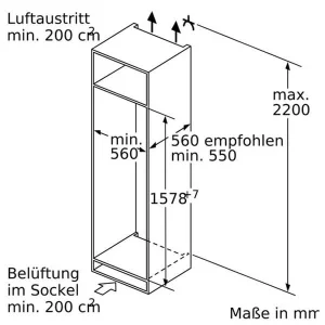 Bosch KIS77ADD0 – Réfrigérateur Encastré Norme UE 60cm Entièrement Intégré 9