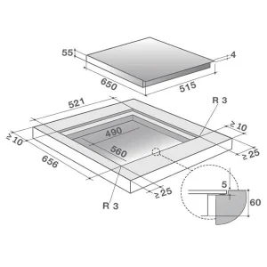 De Dietrich DPI7670W – Vitrocéramique à Fonctionnement Direct 6